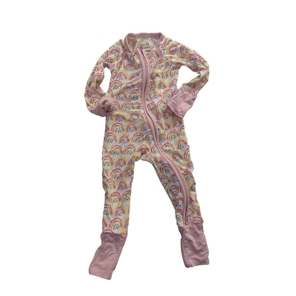 LITTLE SLEEPIES RAINBOW PINK zippy 0-3 months
